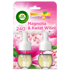 Air Wick Elektryczny odświeżacz wkłady magnolia i kwiat wiśni 2 sztuki