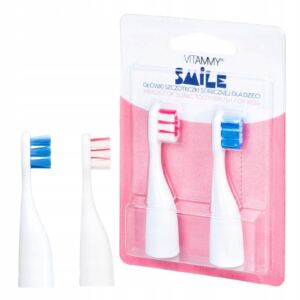 VITAMMY SMILE Ko艅c贸wki do szczoteczki niebiesko-r贸偶owe TH1804 2 sztuki