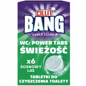 Cillit Bang WC Tabletki Do Czyszczenia Toalety WC o zapachu Sosnowy Las X6