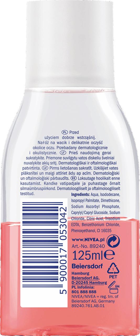 NIVEA Dwufazowy płyn do demakijażu oczu 125ml - obrazek 5