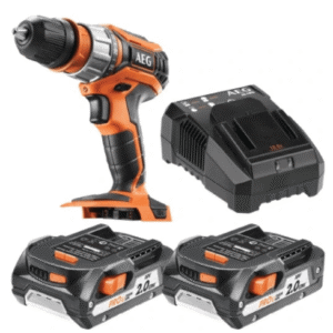 WIERTARKO-WKR臉TARKA + 2xAKU 2.0Ah + 艁ADOWARKA ZESTAW BS18C2XLI-202C AEG