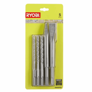 RYOBI Zestaw Wierteł i Dłut SDS+ (5 szt) RAKSP05