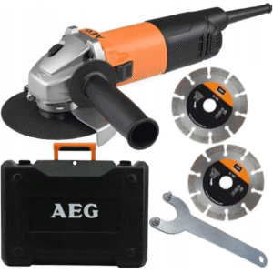 AEG Mała Szlifierka Kątowa 800W WS 8-125SK Sieciowa + Walizka