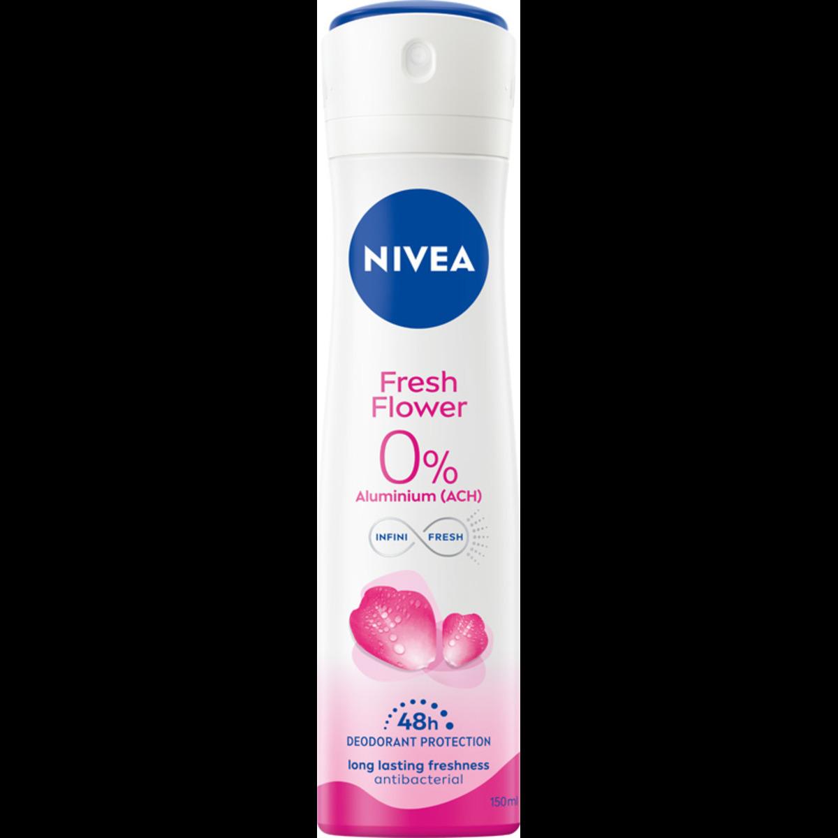 NIVEA FRESH FLOWER 0% SOLI ALUMINUM DEZODORANT W SPRAYu 150 ML - obrazek 10