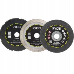 RYOBI Zestaw Tarcz do Metalu Stali Nierdzewnej i Płytek Ceramicznych