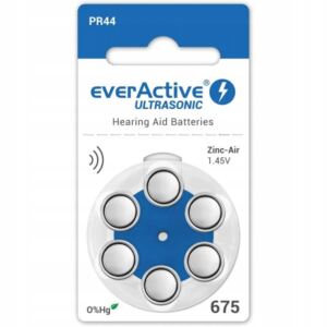 EverActive 675 6BL 6x Ultrasonic Baterie do aparatów słuchowych