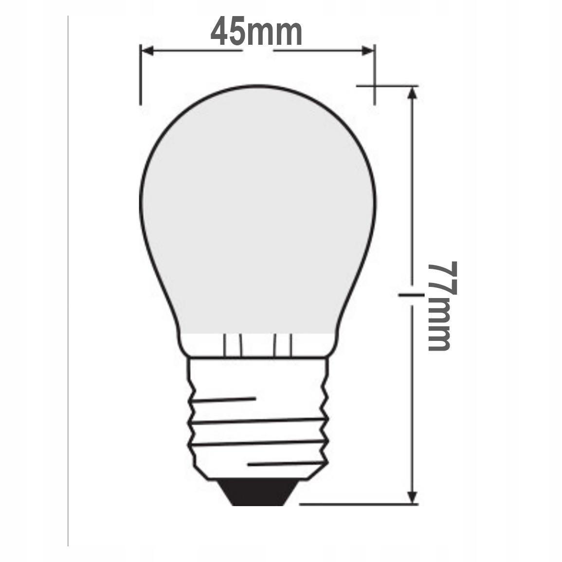 Osram żarówka kulka LED E27 4W=40W 470lm 2700K x3 - obrazek 13
