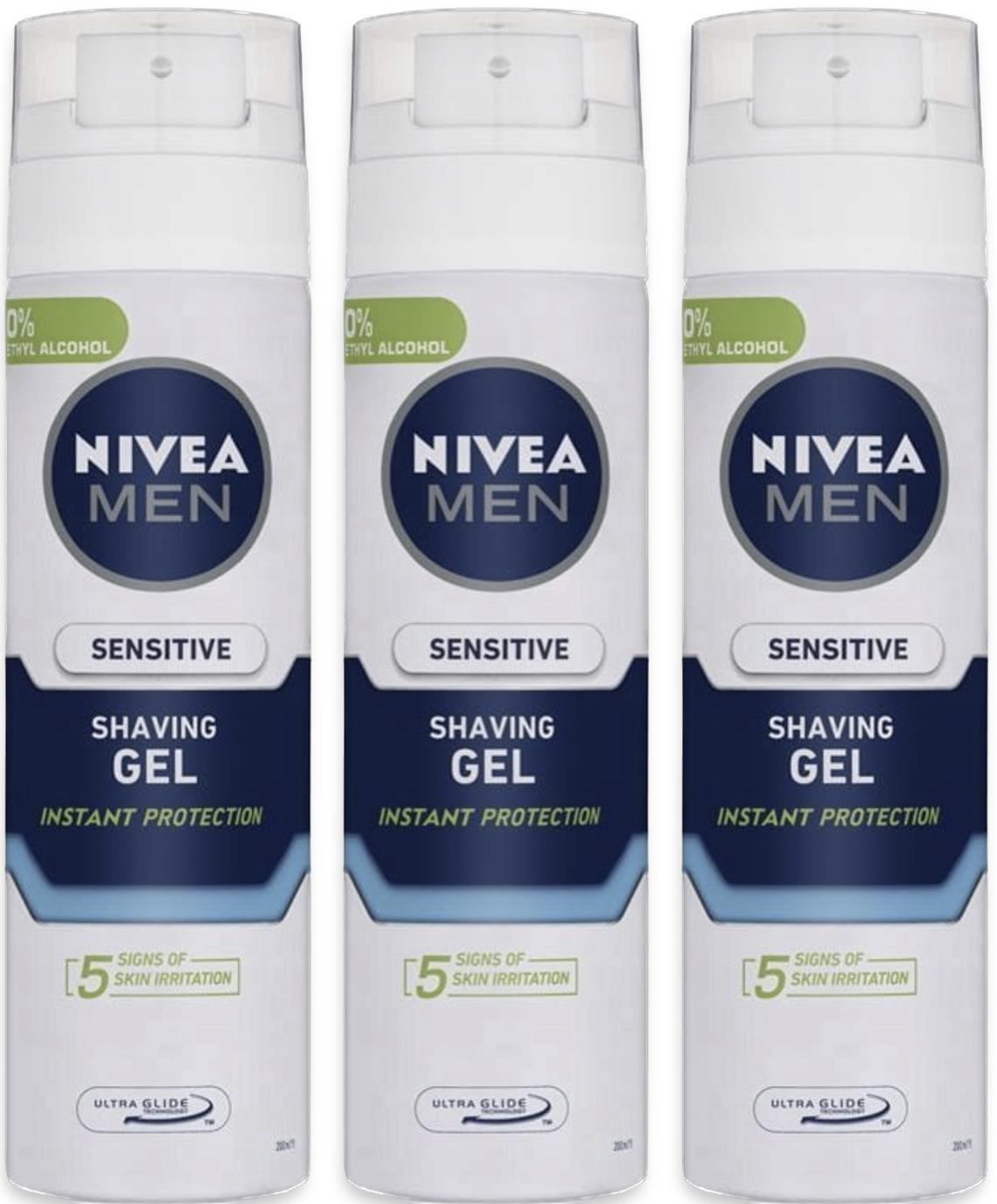 NIVEA Men Łagodzący żel do golenia Sensitive 20 0ml - obrazek 14