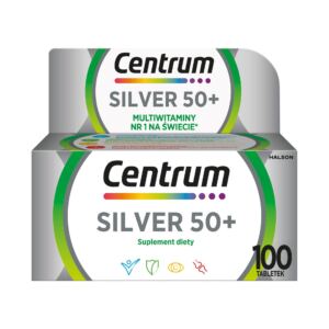Centrum Multiwitamina Silver 50+ minerały witaminy dla dorosłych 100 tabletek