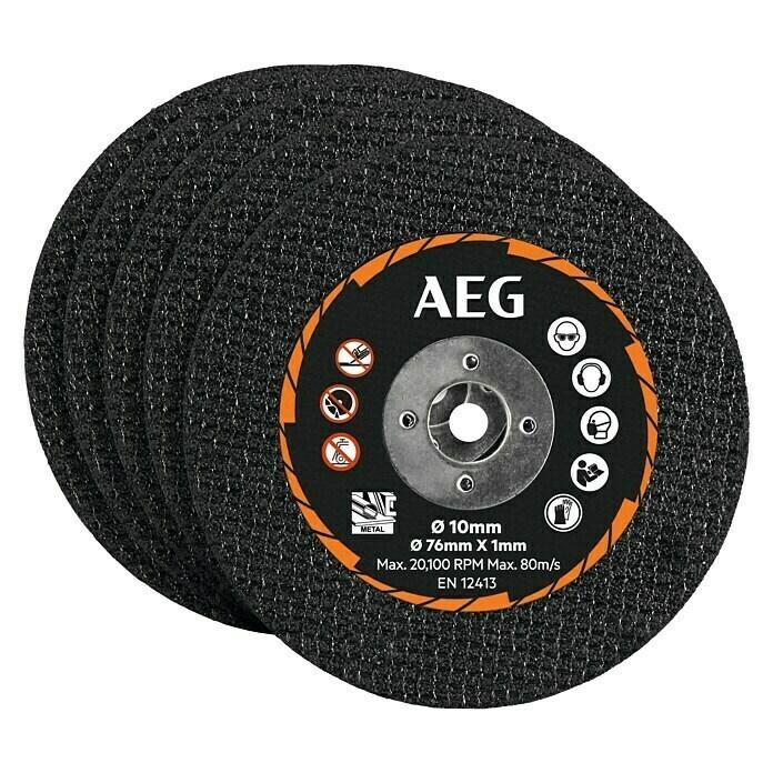AEG TARCZA DO CIĘCIA METALU STALI 76MM AAKMMMC05 5SZT.