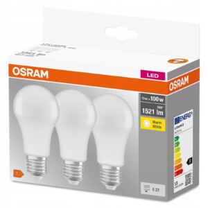 OSRAM 呕ar贸wki LED E27 13W = 100W 2700K 1521 lm x3