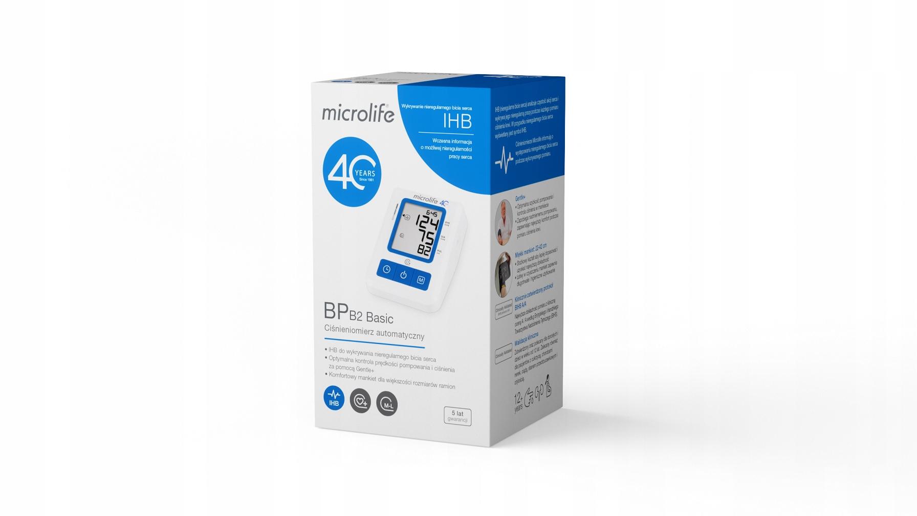 Microlife Ciśnieniomierz Naramienny Elektroniczny BP B2 Basic+zasilacz - obrazek 2