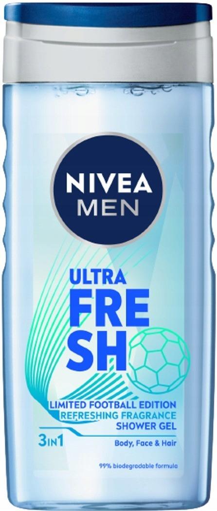 NIVEA MEN Ultra Fresh Żel pod prysznic 250 ml - obrazek 11