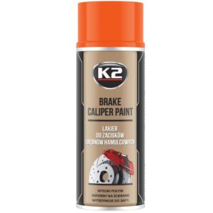 K2 Brake CALIPER Lakier do Zacisków Bębnów Kolor Pomarańczowy Trwały Spray