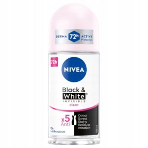 NIVEA BLACK&WHITE INVISIBLE CLEAR ANTYPERSPIRANT ROLL ON