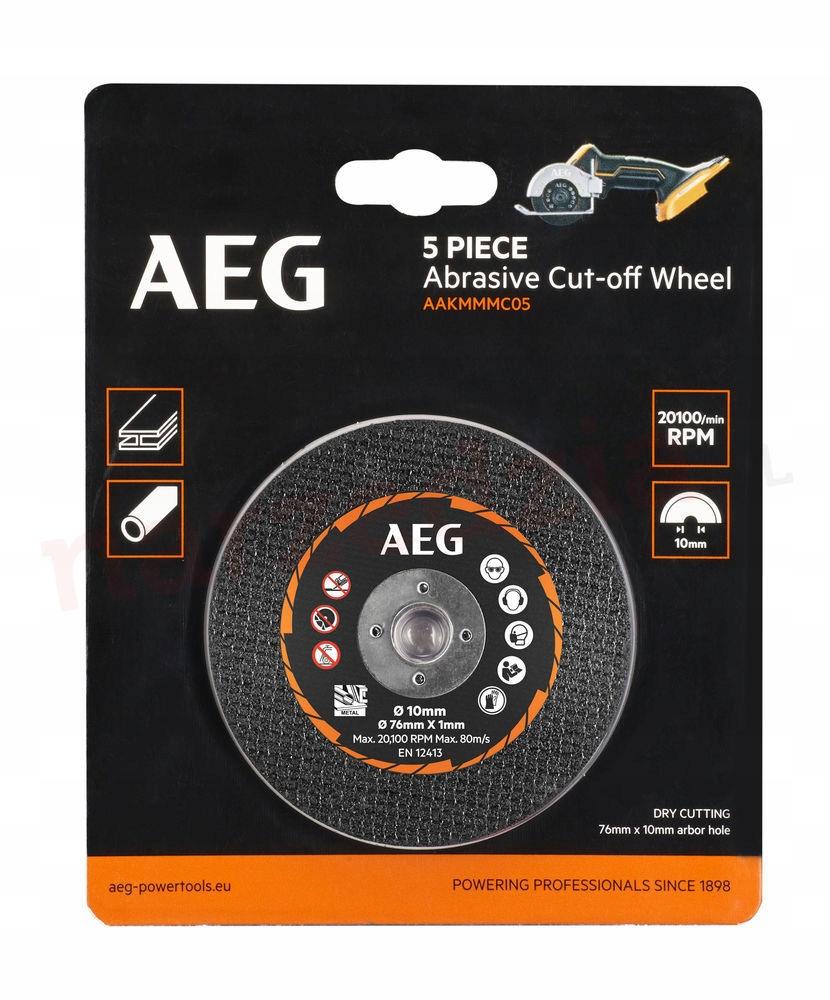 AEG TARCZA DO CIĘCIA METALU STALI 76MM AAKMMMC05 5SZT. - obrazek 4