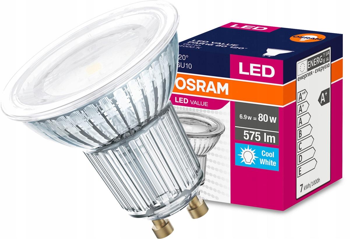OSRAM Żarówka LED GU10 6,9W=49W 620lm 4000K 120° - obrazek 6