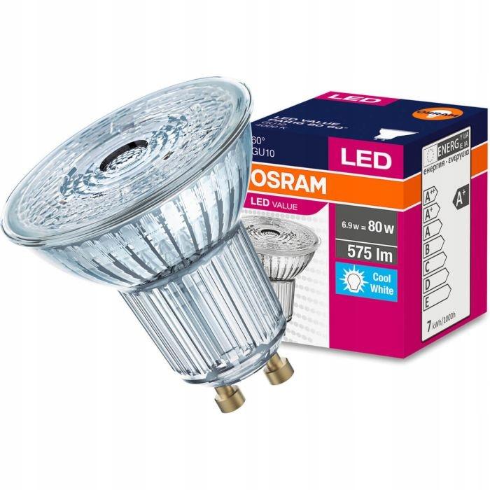 OSRAM Żarówka LED HALOGEN GU10 6,9W = 80W 4000K