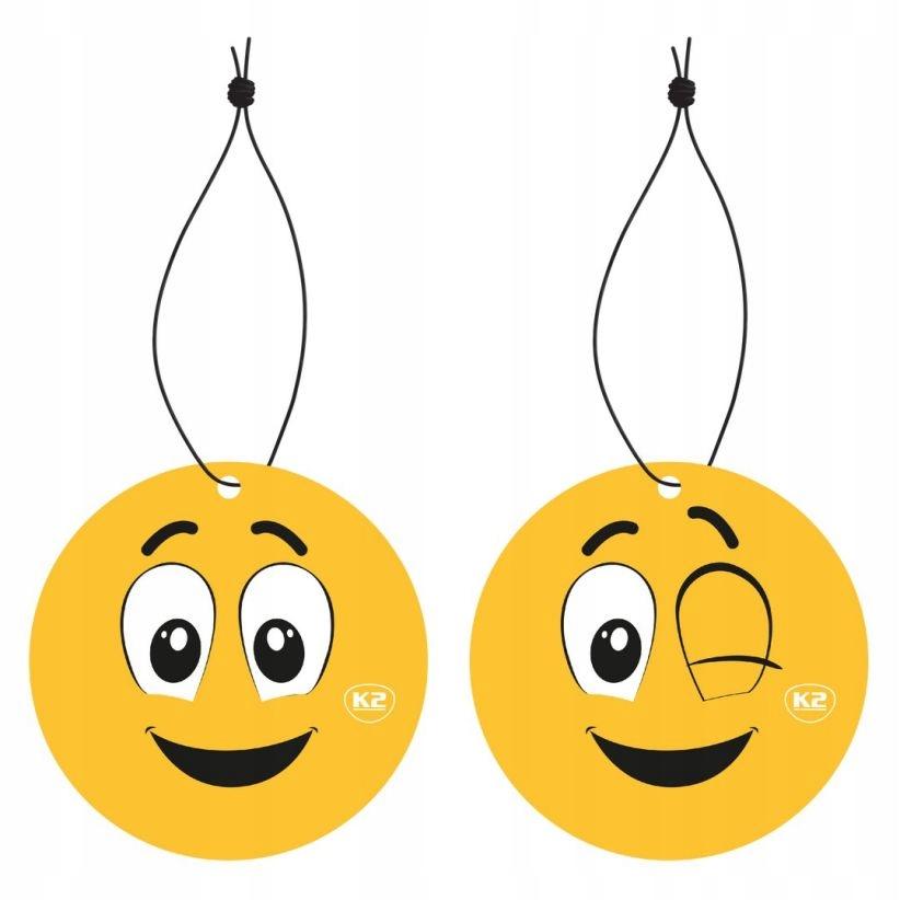 K2 BE HAPPY ZAPACH DO SAMOCHODU AUTA ODŚWIEŻACZ ZAWIESZKA MANDARYNKA C801 - obrazek 7