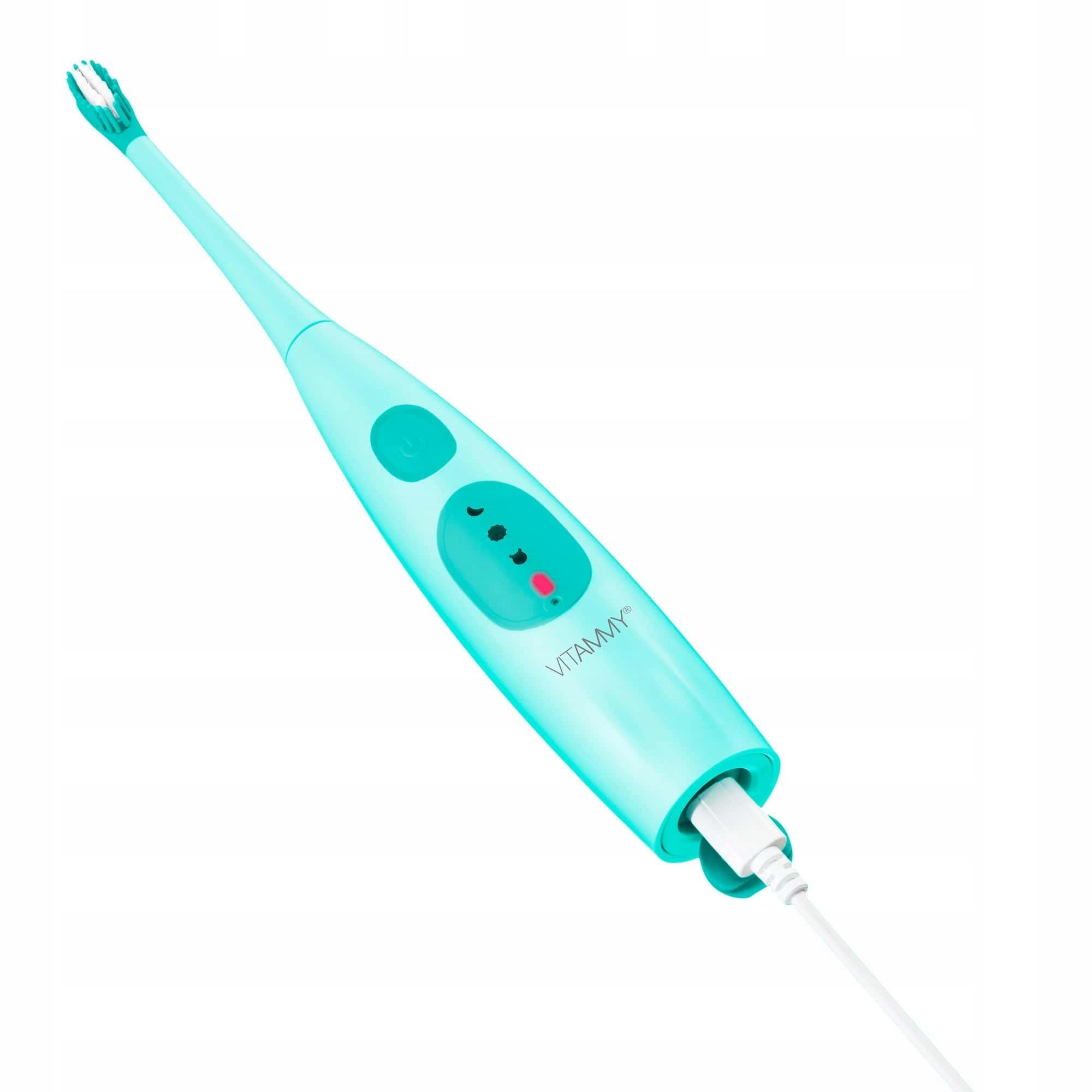 VITAMMY SZCZOTECZKA SONICZNA ELEKTRYCZNA DO ZĘBÓW DZIECI 6-9LAT DINO USB - obrazek 7