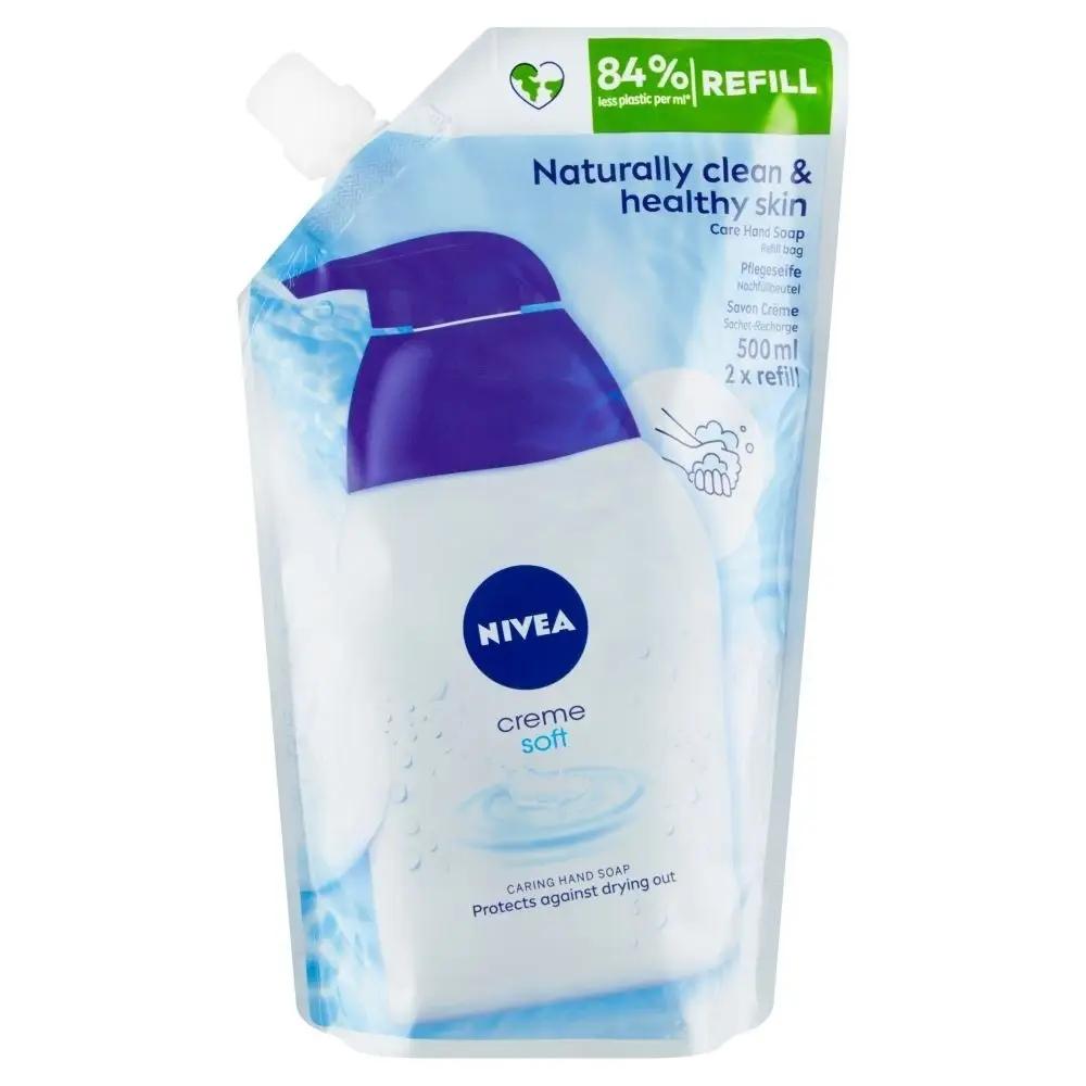 NIVEA KREMOWE MYDŁO W PŁYNIE CREME SOFT 500 ml - obrazek 9