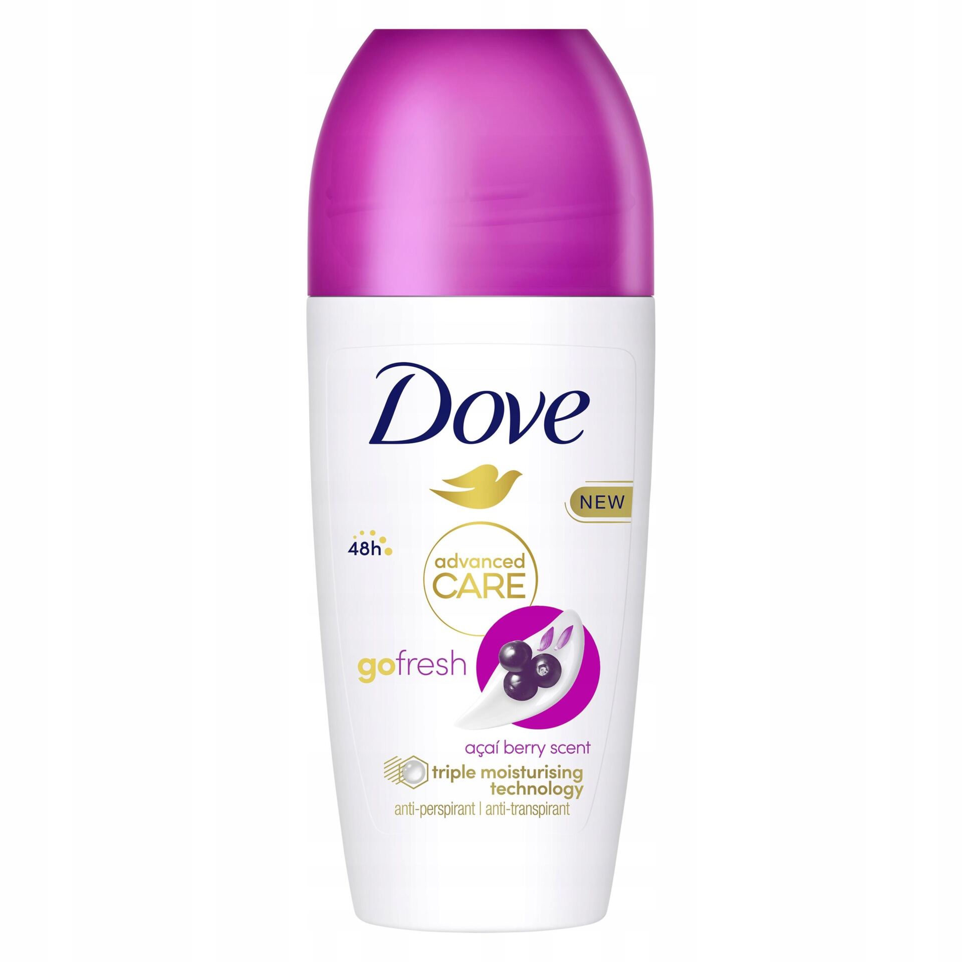 Dove Roll-On Advanced Care Antyperspirant w Kulce Rolce Jagody Acai 50ml
