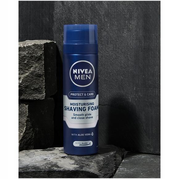 NIVEA MEN Pianka do golenia Protect&Care 200ml - obrazek 7