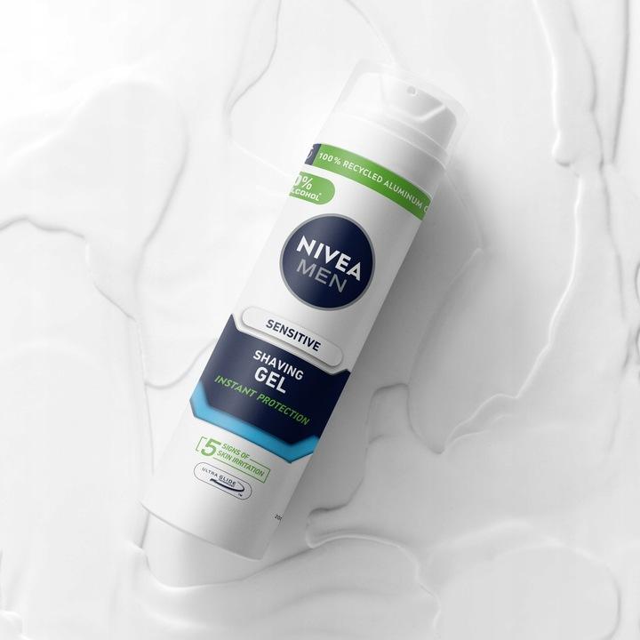 NIVEA Men Łagodzący żel do golenia Sensitive 20 0ml - obrazek 2