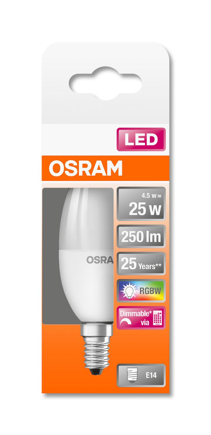 OSRAM Żarówka LED ŚWIECA E14 4,5W = 25W RGBW PILOT - obrazek 8