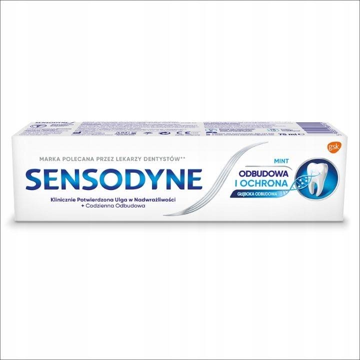 Sensodyne Pasta do zębów Odbudowa i Ochrona miętowa ochrona szkliwa 75ml - obrazek 12