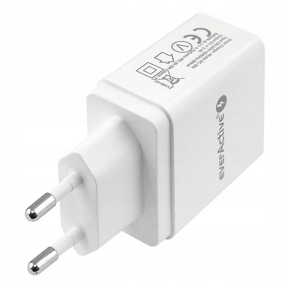 EverActive Ładowarka sieciowa Smart USB Charger SC-300 3,4A 5V - obrazek 3