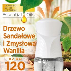 AIR WICK ELEKTRYCZY ODŚWIEŻACZ + WKŁAD DRZEWO SANDAŁOWE I WANILIA 19ML