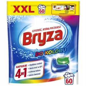 Bryza kapsu艂ki do prania kolorowych ubra艅 kolor ochrona koloru 4w1 60 sztuk