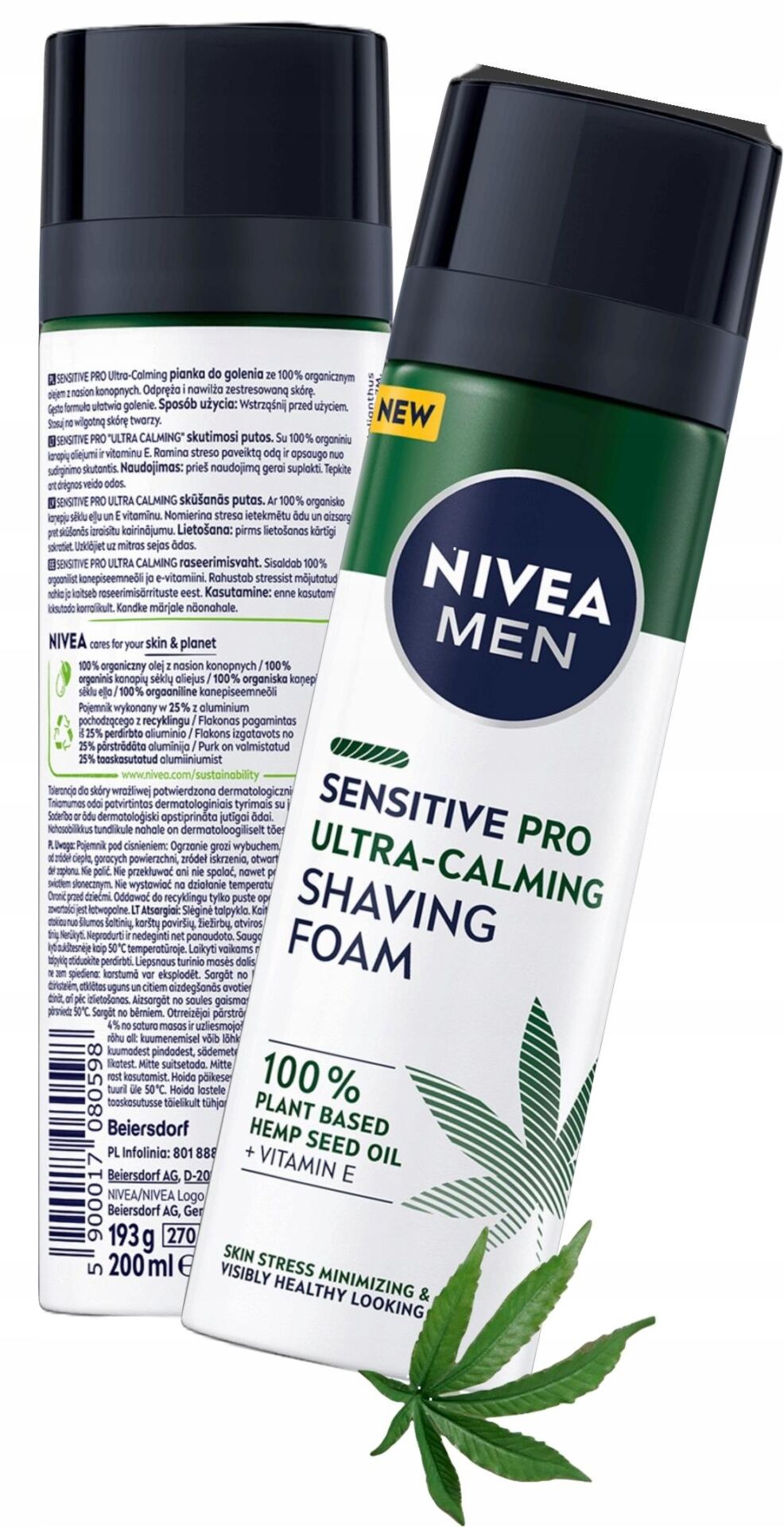 NIVEA Men Pianka do golenia SENSITIVE PRO 200ml - obrazek 7