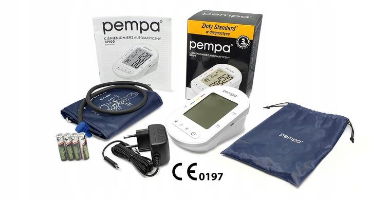 Pempa Ciśnieniomierz automatyczny BP100 Zasilacz + PempaVita Kurkumina - obrazek 3