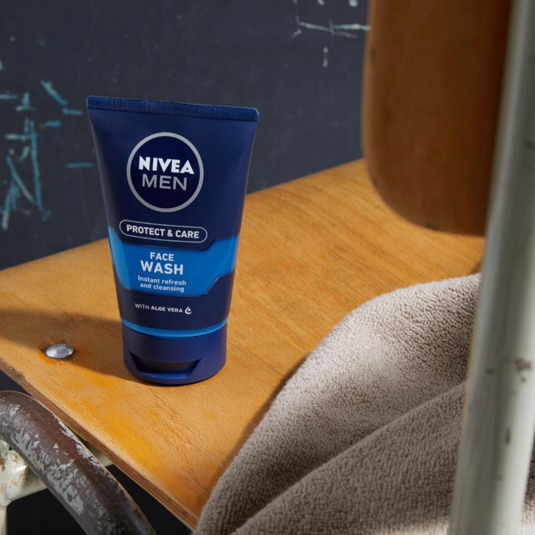 NIVEA MEN Protect & Care Żel do mycia twarzy, 100 ml - obrazek 5