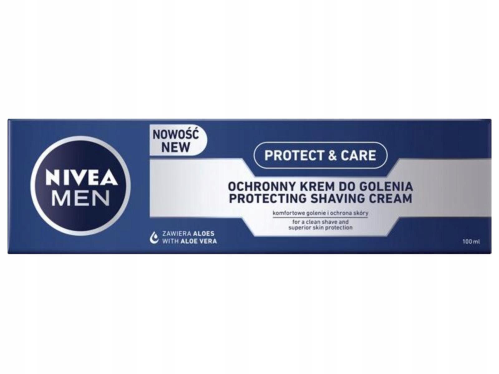 NIVEA MEN Krem do golenia Protect&Care 100ml - obrazek 4