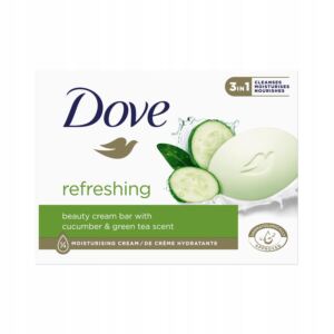 Dove Refreshing Mydło Kremowa Kostka Myjąca Ogórek Zielona Herbata 90 g