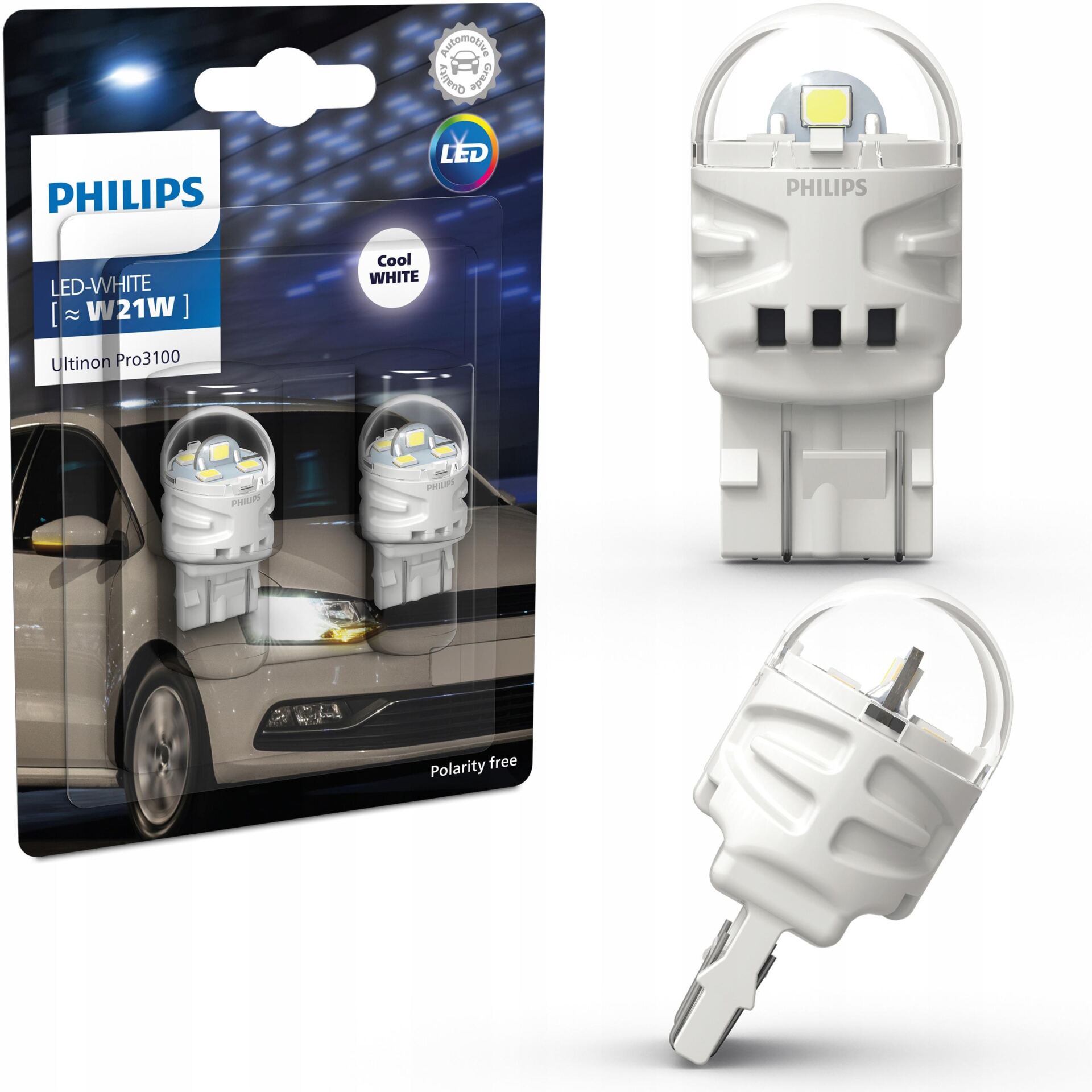 Żarówki LED PHILIPS Ultinon Pro3100 W21W 6000K