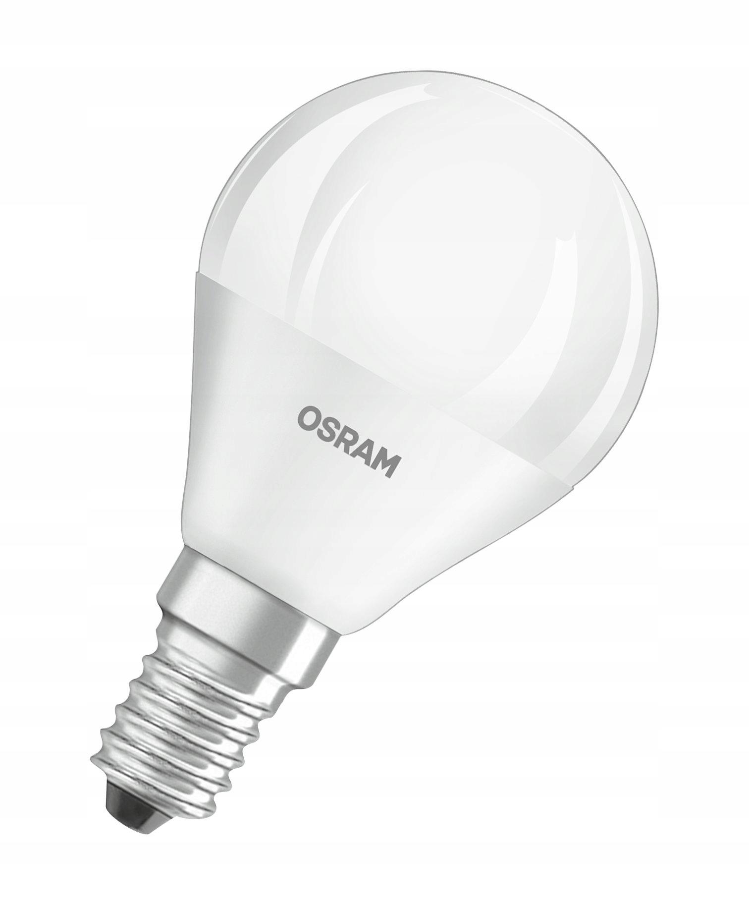 OSRAM Żarówka LED KULKA E14 7W = 60W 806lm 4000K - obrazek 5