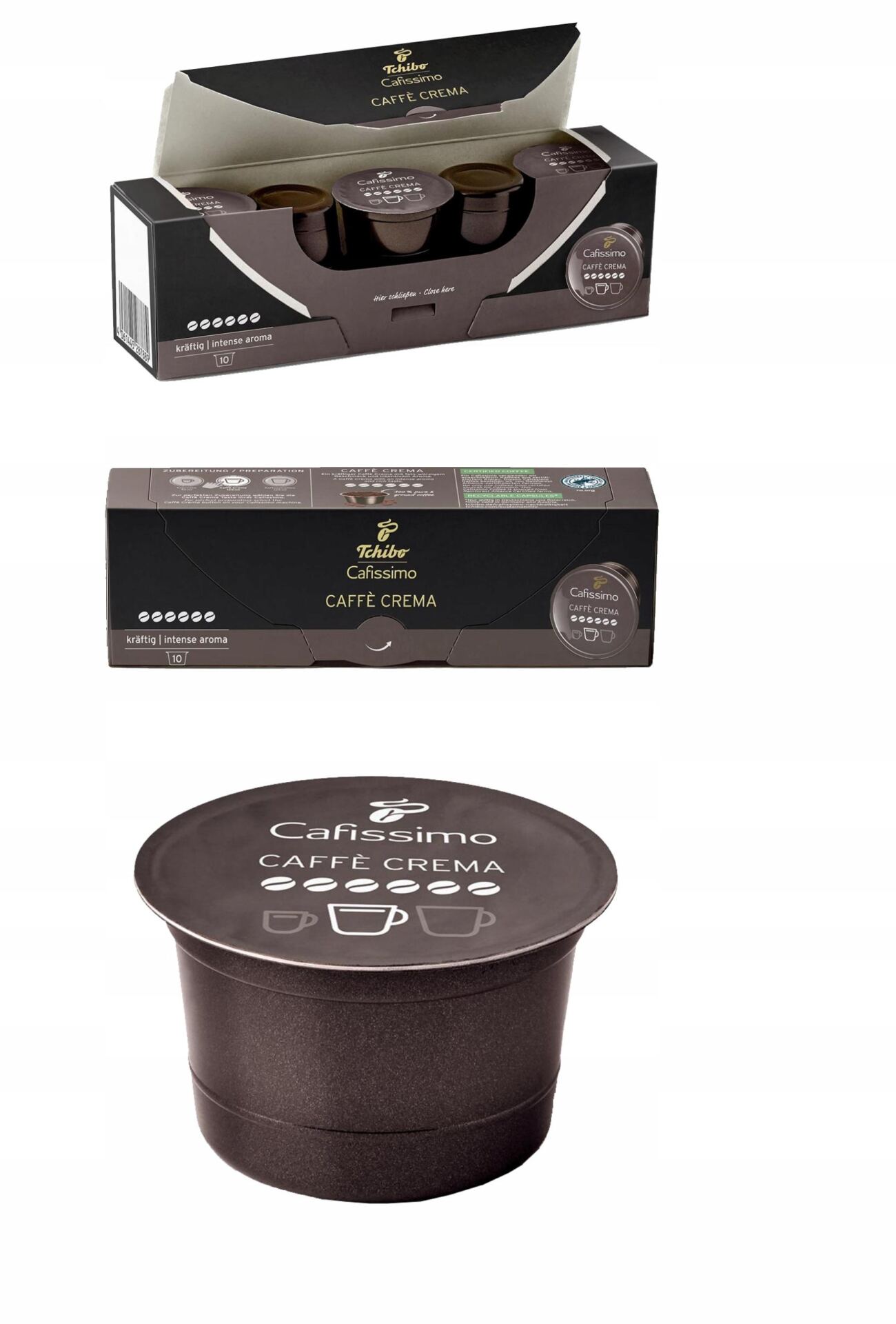 Tchibo Kawa Cafissimo Caffe Crema Kraftig Intense 10 Kapsułek - obrazek 5
