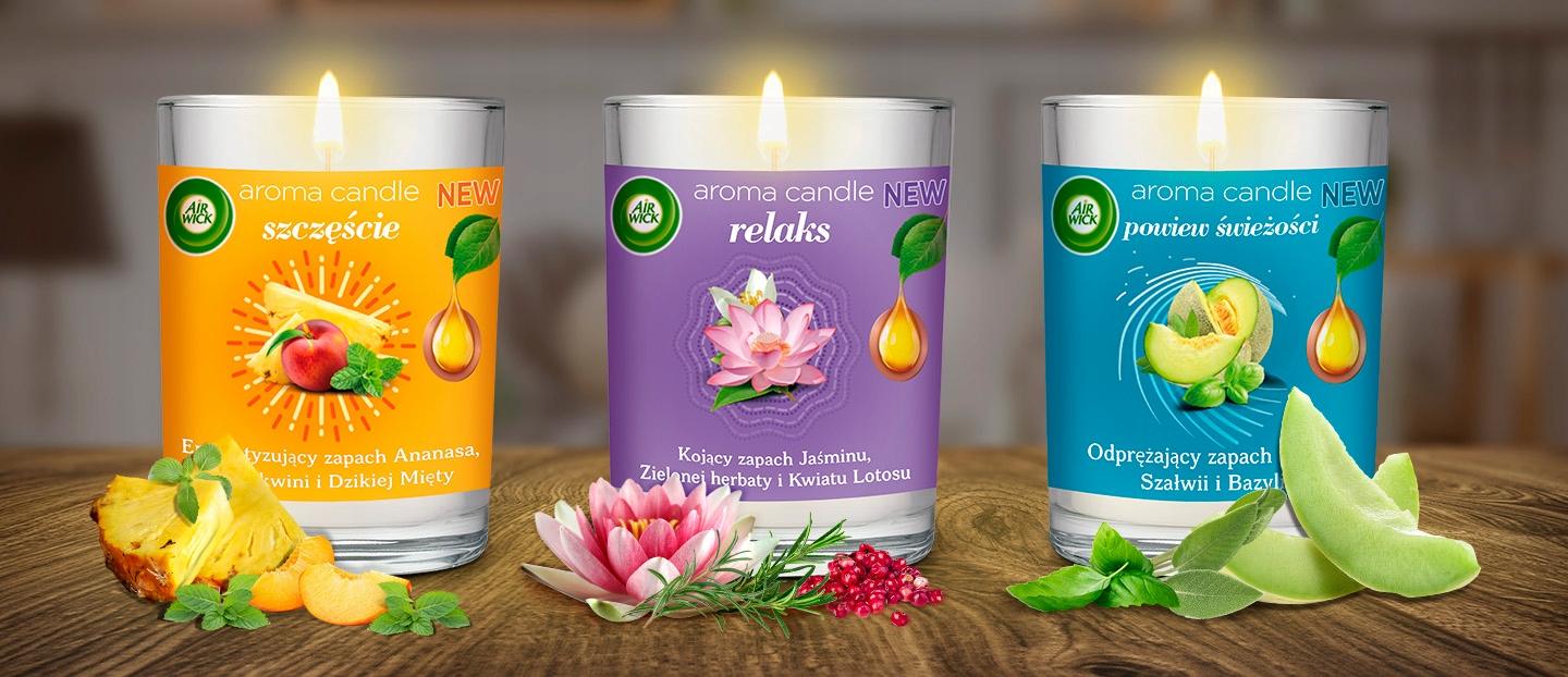 AIR WICK ŚWIECA ZAPACHOWA RELAKS JAŚMIN ZIELONA HERBATA I KWIAT LOTOSU 220G - obrazek 9