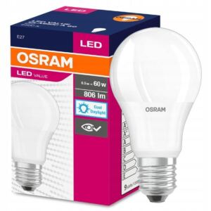 Osram 偶ar贸wka LED E27 8,5W=60W 806lm 6500K ZIMNE
