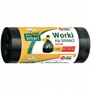 Bee Smart Mocne Worki Na Śmieci 35L 15 sztuk PACLAN