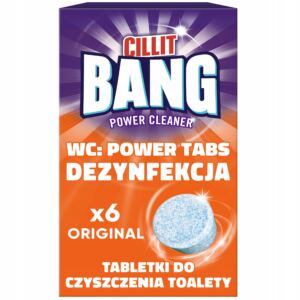 CILLIT BANG TABLETKI DO CZYSZCZENIA TOALETY WC DEZYNFEKCJA 6 SZTUK