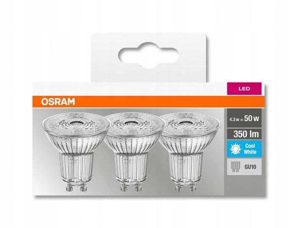 OSRAM ŻARÓWKA LED HALOGEN GU10 4,3W 4000K 3PAK - obrazek 6