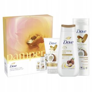 Dove Zestaw żel pod prysznic 225 ml + balsam 250 ml + krem do rąk 75 ml