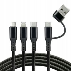 EverActive Kabel do ładowania USB - micro/C/iPh 1,2m CBB-1.2ALL