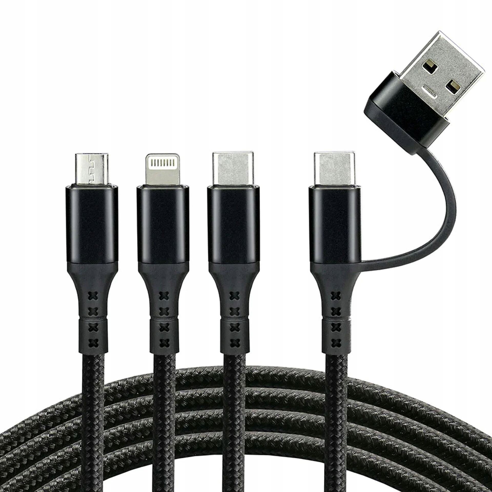 EverActive Kabel do ładowania USB - micro/C/iPh 1,2m CBB-1.2ALL