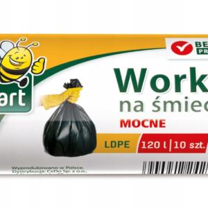 Worki na 艢mieci Mocne BeeSmart 120l 10 szt LDPE